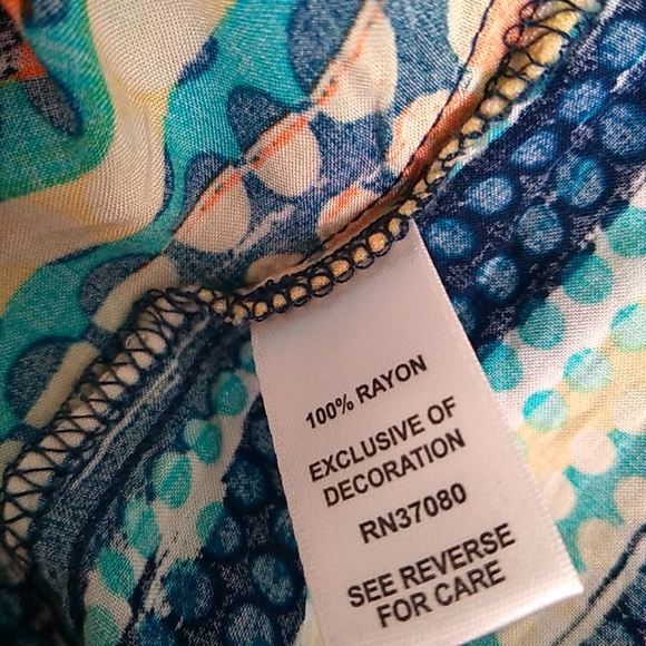 Cato Multicolor Blouse Size Large - Picture 3 of 11